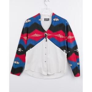 Vintage 90s Women's Rough Rider 100% Cotton Western Shirt Made in USA Size L